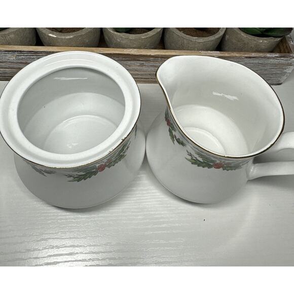 CENTURION COLLECTION "HOLLY LANE" DINNERWARE CREAMER & SUGAR BOWL SET - Picture 9 of 9